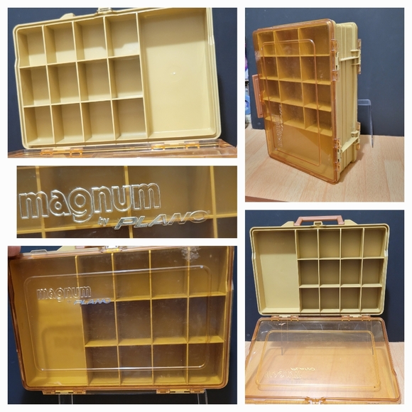 “Magnum by Plano,” double sided, vintage plastic tackle box - Picture 4 of 5
